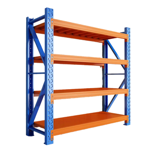 Estantería de servicio mediano personalizada 200-500 kg por nivel Capacidad de carga Uso en garaje Almacenamiento de almacén de 5 niveles Estantería apilable de metal - Product Image 1