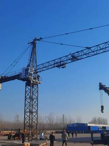 Crane Menara Flat-Top 8 Ton Kapasitas Beban Tinggi, Crane Menara <span class=keywords><strong>Derrick</strong></span> 6T, <span class=keywords><strong>Hoist</strong></span> Bangunan 2T untuk Tenaga Kerja dan Material - Product Image 3