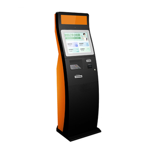 Guichet automatique personnalisé pour billets, pièces de monnaie et cartes, terminal de paiement sur pied avec lecteur de cartes, imprimante, kiosque de paiement libre-service - Product Image 1