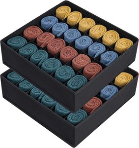 Commode pliable à 24 cellules Boîtes de rangement pour sous-vêtements <span class=keywords><strong>Tiroir</strong></span> à chaussettes Organisateur Diviseur pour placard - Product Image 3
