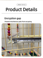 Cage à oiseaux en fer de luxe de grande taille, conception légère, pour l'élevage des perroquets, des pheonix et des pheasants tigrés.