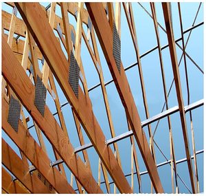 Connecteurs de poutres de toiture en acier métallique, supports triangulaires, plaques de construction 2x4 pouces - Product Image 6
