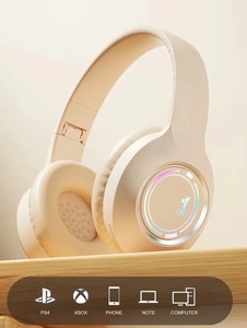 RGB M3 Foldable Gaming Headset Over-Ear BT <b>Wireless</b> Stereo Earphones Noise-Cancelling Sports LED <b>Lights</b> - Product Image 4