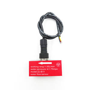 Débitmètre à turbine en plastique de précision, capteur de débit d'eau à effet Hall pour distributeurs d'eau, filetage interne à 4 points DN15 - Product Image 3