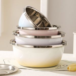 Bol en acier inoxydable Xinrong 3L, multifonctionnel pour la cuisine, idéal pour mélanger les salades et préparer les aliments - Product Image 3