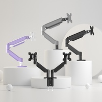 Support d'écran d'ordinateur en acier laminé à froid Yi Mu San Fen Di, vente directe, bras unique mécanique pivotant ergonomique, inclinaison à 90°