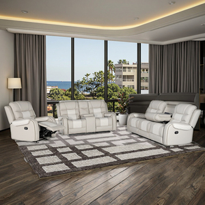 Hot Sell Factory Cheap Reclining Sofa Comfortable Leather Recliner Sofa Set Living Room Furniture Sets - Product Image 3