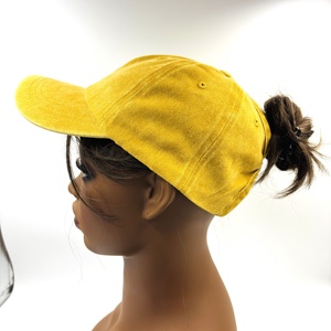 Phụ Nữ Của Cổ Điển Đau Khổ Rửa Sạch Cha Hat Có Thể Điề<span class=keywords><strong>u</strong></span> Chỉnh Bun Cao Golf Thể Thao <span class=keywords><strong>Cap</strong></span> Bán Buôn Bông Ponyback Đ<span class=keywords><strong>u</strong></span>ôi Ngựa Mũ Bóng Chày - Product Image 1