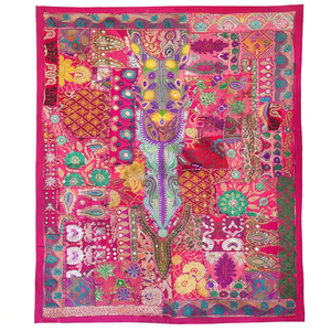 Venta al por mayor Sari Patchwork colgante de pared reciclado Sari Patchwork tapiz - Product Image 1