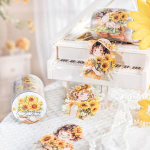 1 rouleau <span class=keywords><strong>de</strong></span> ruban adhésif Floraison Tournesol Jardin Aménagement paysager Ruban <span class=keywords><strong>d</strong></span>écoupé Fiction Floraison <span class=keywords><strong>et</strong></span> <span class=keywords><strong>autres</strong></span> séries - Product Image 3