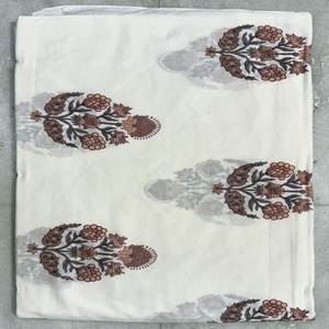Tela de Algodón de Primera Calidad con Estampado en Bloque, Transpirable, Ecológica, de Secado Rápido, Ligera para Coser Vestidos, Floral Hecha a Mano en India - Product Image 3