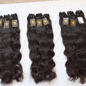 Brésilien non transformé indien Remy faisceaux de cheveux humains cuticule brute aligné bande frontale vague haute vague naturelle lâche vague profonde - Product Image 2