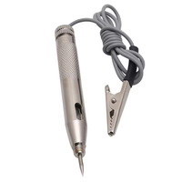 Interface métallique en cuivre nickelé DC 6V-24V sonde lumière Systemcar stylo de Test circuit électrique testeur de tension stylo de diagnostic