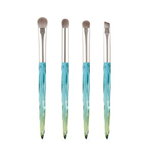 Eihodo Makeup Brush Set 4Pc Synthetic Hair Acrylic Handle Eyeshadow <b>Blending</b> Detail Eyebrow Brushes - Product Image 5