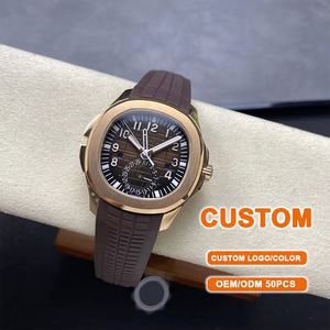 Reloj Mecánico Automático de Lujo Personalizado al por Mayor, de Alta Calidad, para Hombre, Reloj Deportivo Moderno con Correa de Goma Luminosa - Product Image 1