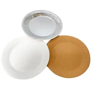 Бумажные тарелки на заказ, одноразовые бумажные тарелки 9 дюймов, принадлежности для вечеринки на свадьбу и ужин