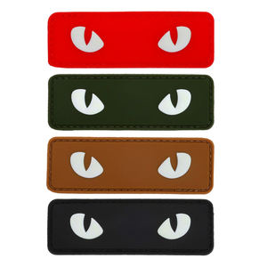 Parche de PVC 3D Luminoso con Ojos de Gato, Táctico, Cosido, para Casco, Identificación de Compañero de Equipo, Color Personalizado, Calidad Suave - Product Image 1