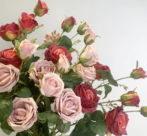 2025 Trang Trí Nội Thất Hot Bán 6 Kim Cương Hoa Hồng <span class=keywords><strong>Toronto</strong></span> Rose Mô Phỏng Cổ Điển Cho Tốt Nghiệp Ngày Của Mẹ Phục Sinh Năm Mới Halloween - Product Image 1