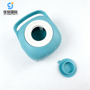 Soft TPR Pet Bath <b>Brush</b> Capsule Shaped <b>Shower</b> Gel Container Sustainable Dog Waste Disposal - Product Image 3