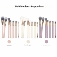 Ensemble de pinceaux de maquillage JLY avec logo personnalisé, poils ultra-doux pour des looks de maquillage exquis, kit de pinceaux cosmétiques