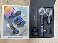 Microphone Lavalier sans Fil XTUGA J3 2.4G Omnidirectionnel Type C à Latence Nulle avec Réduction de Bruit Léger pour Téléphone et Vlog