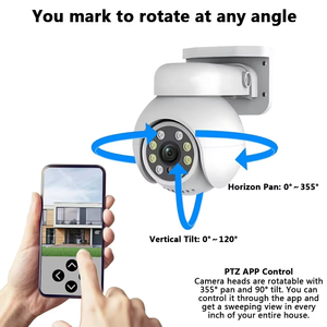 8CH giá rẻ giá PTZ Máy Ảnh Bộ dụng cụ đầy đủ màu sắc tầm nhìn ban đêm 2MP 4MP 5MP 360 độ mạng PTZ camera với NVR hệ thống - Product Image 3