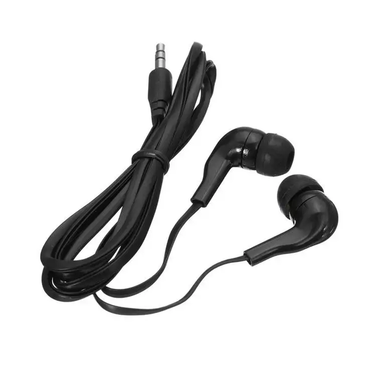 High Quality Plug Earphone Use for fm radio, mobile phone, computer, laptop, tablet pc 3.5mm