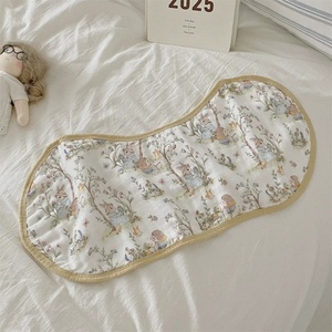 Grand Bavoir pour Bébé, Serviette Anti-Salive 6 Couches en <span class=keywords><strong>Gaze</strong></span> <span class=keywords><strong>de</strong></span> <span class=keywords><strong>Coton</strong></span> et Bambou avec Protection d'Épaule - Product Image 2