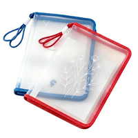 Carpeta de Archivo con Cierre de Cremallera B5 PP, con Asa de Lazo, Resistente, con Logotipo Personalizado, Impermeable, Bolsa de Almacenamiento para Documentos
