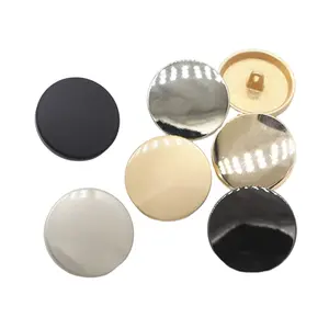 New Fashion Multi-style Metal Buttons Round Sewing Flat Metal Shank Buttons For Coat Jacket