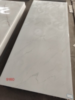 Plaque de marbre PVC 1220*2900*3MM, panneau PVC UV pour la décoration murale intérieure