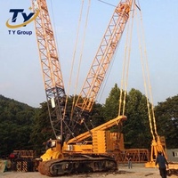 Grue sur chenilles hydraulique XGC320 de 320 tonnes pour levage lourd, installation d'éoliennes, érection de structures en acier, pompe et moteur de charge