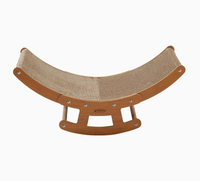 Nouveau lit à bascule pour animaux de compagnie en forme de bateau, utilisable toute l'année avec balles colorées, griffoir pour chat pour aiguiser les griffes, repos et jeu, transfrontalier