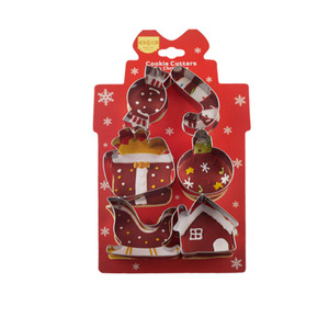 Cortadores <span class=keywords><strong>de</strong></span> Galletas Navideños <span class=keywords><strong>de</strong></span> Alta Calidad, Juego <span class=keywords><strong>de</strong></span> 6 Piezas, para Cajas <span class=keywords><strong>de</strong></span> Regalo y Formas <span class=keywords><strong>de</strong></span> Bastones <span class=keywords><strong>de</strong></span> Caramelo, Herramientas Profesionales para Hornear en Navidad - Product Image 1