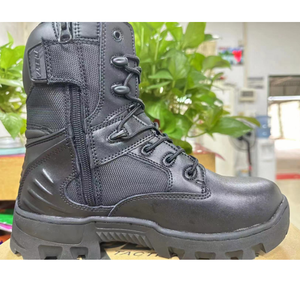 TSB10 Middle <b>Hiking</b> <b>Boots</b> High Tactical <b>Boots</b> with All Around Seam Stitches Ankle <b>Boots</b> with Side Zip - Product Image 1