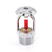 ZST 68 ℃   Tête de sprinkler d'incendie, type pendentif, vertical ou mural, 1/2" 3/4", buse de lutte contre l'incendie, construction en laiton finition chromée
