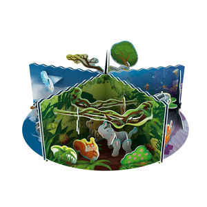 Modèle de scène de voyage en nature, puzzle 3D à assembler soi-même, <span class=keywords><strong>cercle</strong></span> arctique pour enfants - Product Image 4