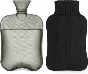 Bolsa de Agua Caliente Tejida Práctica, Bolsa de Agua Caliente y Fría de 2L, Calentador de Manos para Aliviar los Cólicos Menstruales - Product Image 3