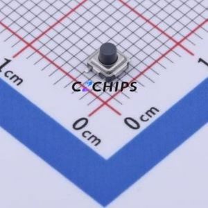 YTSA007A0252501B Tactile Switch SMD Switch Single Pole Single Throw Round Button 2.5N Vertical Mount - Product Image 1