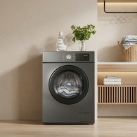 Nouvelle machine à laver à tambour entièrement automatique à inverter intégré, 8 kg, avec écran couleur intelligent, haute efficacité pour la maison et l'hôtel