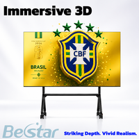 Pizarra Interactiva 3D 4K de 86 Pulgadas Bestar, Pantalla Todo en Uno con Tecnología RealD 3D de Grado Cinematográfico, Solución para Zonas de Fanáticos de Bares Deportivos