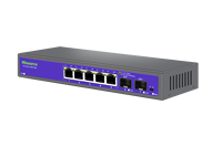 Commutateur PoE VLAN 5+2 1G avec liaison montante 2.5G, protection contre la foudre 6KV, routeur vidéo pour dortoir, maison et usage commercial