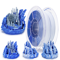 Filament PLA mat tricolore ZIRO de qualité professionnelle, 0,75 mm, bobine de 1 kg, filament d'imprimante 3D écologique