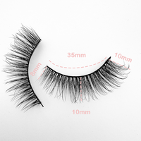 7 Paires Pack Cils Bande Cils À La Main Fluffy Volume DIY Faux Cils