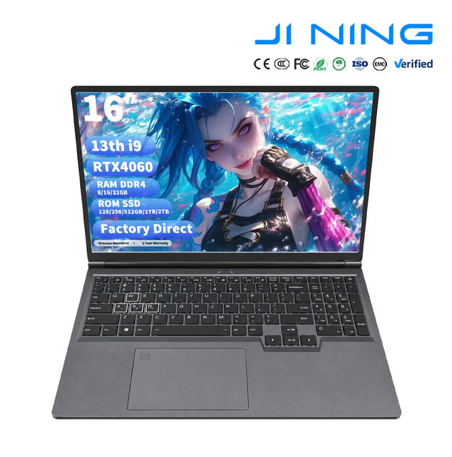 New 13th Intel Core I9 13900HK Laptop 16" 16:10 IPS RTX 4060 32GB DDR5 1TB SSD Gaming Business Notebook Windows 11 Pro Camera