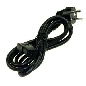 1058431 2M <b>Black</b> Angled Power <b>Cord</b> Extension <b>Cord</b> for Home & Office Use - Product Image 1