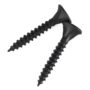 100 cái/túi thép carbon đen chéo Đầu phẳng bốn rãnh vách thạch cao vít M3.5 Tự Khai thác vít gỗ - Product Image 2