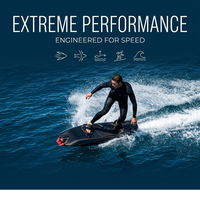 Fabricant en gros de planches de surf motorisées noires brillantes, planches de surf à moteur rouge, planches de surf à grande autonomie pour adultes, jetsurf motorisé