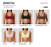 Ensemble 2 pièces sans dos pour femme : Soutien-gorge de sport rembourré à col halter et pantalon évasé taille haute, effet push-up, anti-transpiration, tenue de sport
