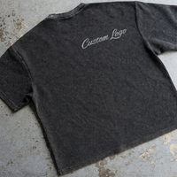 Fabricant de T-shirts surdimensionnés personnalisés pour hommes, 230 g/m², tricot gaufré, impression DTG, T-shirt vintage lavé, streetwear pour les propriétaires de marques
